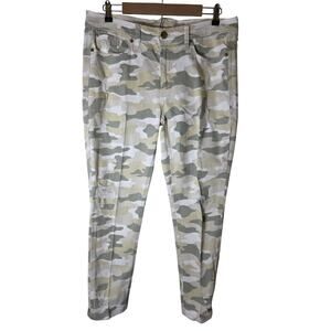 SEVEN7 Brown Green Tan Camo Distressed Stretch Jeans Pants SZ 12